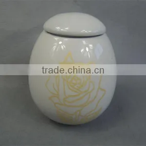Best-selling High Quality Flowers Ceramic Cremation Urn for Ashes thumbnail-1