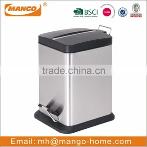 Square Stainless Steel Garbage Trash Bin thumbnail-3