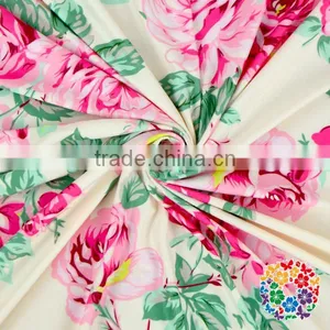 Newborn Shower Gift Soft Touch Baby Ivory Pink Floral Printed Blanket thumbnail-1