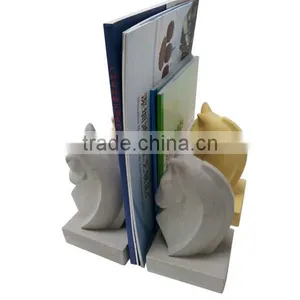 Home Deco Colorful Animal Style Horse Head Book Stand Modern Concrete Bookends thumbnail-2