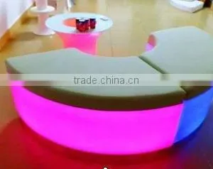 LED Colorful Decorative Bar, Garden Waterproof Weight Bench Illuminated Bench thumbnail-2