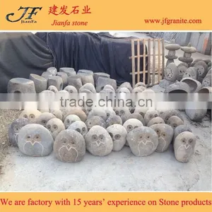 Natural Stone Artwork River Stone Owl thumbnail-2