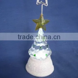 Led Acrylic Plastic Mini Tree Snowman Business Card Holder thumbnail-4