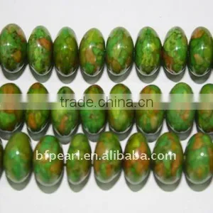 Wholesale Fashion Green Abacus Beads Shape Loose Turquoise Strand thumbnail-1
