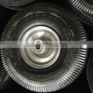 QingDao High Quality 3.50-4 Rubber Wheel for Wheelbarrow thumbnail-3