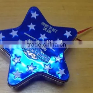 Star Tin, Star Shaped Tin Box thumbnail-1