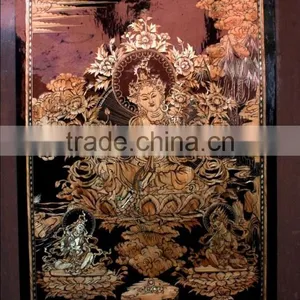 GREEN TARA STRAW ART thumbnail-1