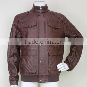 X-Men's Leather Bomber Jacket thumbnail-1