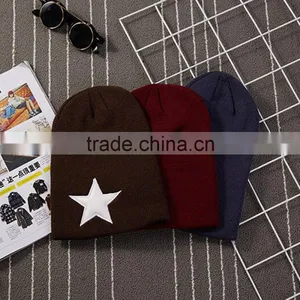 The Five-star Knitted Cap Cap Hat Street Dance Hip-hop Cap to Keep Warm thumbnail-3