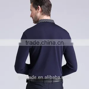 100% Cotton Polo Shirt Long Sleeve Polo Neck Long Sleeve T-shirt Cheap Long Sleeve Polo Shirts thumbnail-3