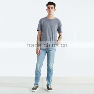 Latest Design Plain Light Blue Mens Jeans Denim Casual Wear thumbnail-5