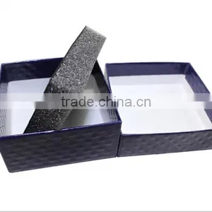 Eco-friendly Black Jewelry PU Leather Box With Sponge Inside Logo Printed PU Jewelry Box Gifts Cheap Jewelry Box thumbnail-1