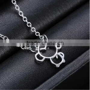 Zinc Alloy Material Simple Hollow Deer Sheep Pendant Choker Necklace thumbnail-6