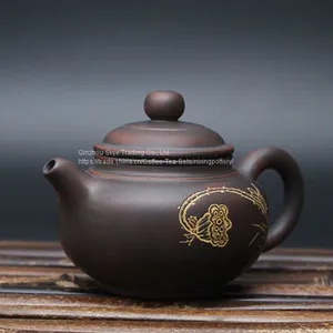 Small Teapot Antique Pot Nixing Pottery Pure Handmade 100ml Teapot Fang Gu Pot thumbnail-2