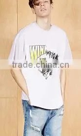 2017 High Quality Fashion Mens Embroidered Palm Tree Tee OEM Service 100% Cotton Machine Wash Cold Wholesale Custom thumbnail-1