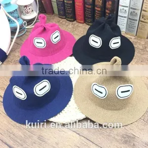Cute Style Monster Funny Kids Sunhat Child Boy and Girls Outdoor Straw Hat Caps thumbnail-1