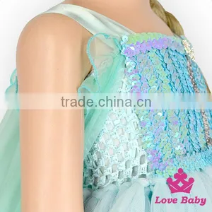 Party Halloween Wholesale Girls Frozen Anna Costume Deluxe - Frozen Princess Elsa Dress Co-splay Costume in thumbnail-2