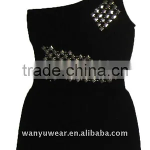 Fashionable Seamless Lady One-shoulder Evening Dress thumbnail-1