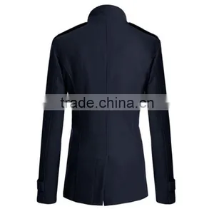 Hot Sale 4 Colors and 4 Size for Choice Casual European Stylish Mature Men Coat Woolen thumbnail-2