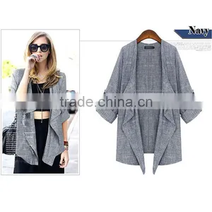Summer and Spring New Arrival Three Quarter Sleeve Thin Sweater,women Coat,cardigan Latest Design thumbnail-5