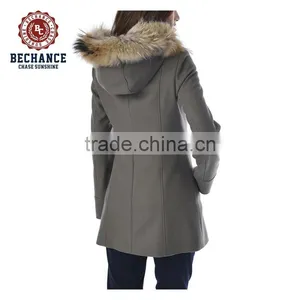 AB2910 Women Fur Edging Hood Winter Warm Clothing thumbnail-2