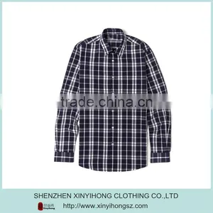 Plus Size Plaid Top Cotton Stretch Latest Fashion Men Casual Shirts thumbnail-1