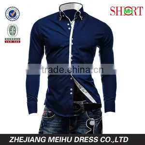 Latest Style Men's Dress Shirt Fashion Gay Men Shirts thumbnail-3