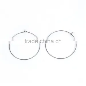 Custom Bar Accessories Round Silver Tone Stainless Steel Wine Glass Charms thumbnail-1