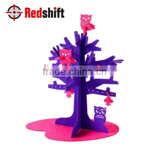 Easy Puzzle for Kid Education Toy Owl Jewelry Holder 3D Felt Puzzle thumbnail-2