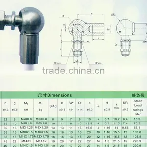 Good Quality CSM8 SPQ8 Swivel Ball Joint Bearing Rod End Bearings thumbnail-3