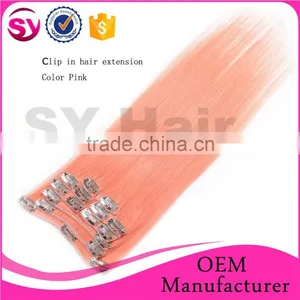Factory Wholesale Price Unprocessed Virgin Remy 100 Human Hair, Top Quality Brazilian Hair, Clip In Hair Extension thumbnail-6