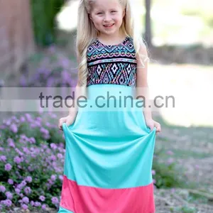 Mommy and me Maxi Dresses Dresses for Women Blue Long Dresses thumbnail-3