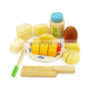 Montessori Educational Early Learning Solid Wooden Assorted Food Play Set With High Quality thumbnail-3