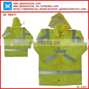 Waterproof Safety Jacket With 300D Oxford ,Hi Vis Reflective Jacket With Class3 Tape ,waterproof Reflective Jacket Multi~pockets thumbnail-1