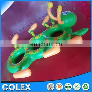 Inflatable Baby Float Boat Carpenterworm Shape Animals Swimming Ring Safty PVC Material thumbnail-5