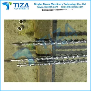 Screw and Barrel for Plastic Rubber IMM Extrusion Machine thumbnail-1