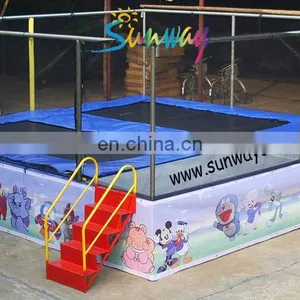 Rectangular Trampoline With Safety Net /high Qulity Rectangular Trampoline Jumper thumbnail-1
