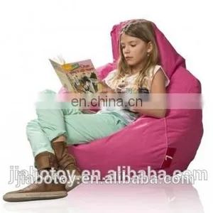 Salon Chair Lazy Boy Bean L Shape Sofa Chair, Pink Beanbag With Side Pocket Kids Animal Shaped Bean Bag for Kids thumbnail-1