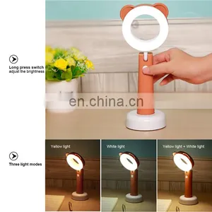 New USB Rechargeable Led Lamp,cute Cartoon Led Night Pet Lamp,small Desk Lamp Led for Children thumbnail-1