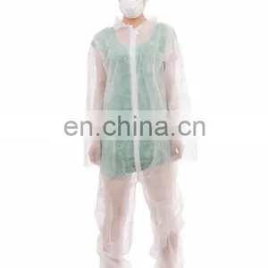 Safety pp Nonwoven Disposable Coverall Without Hood thumbnail-3