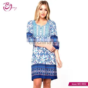 Guangzhou High End Popular Style Ladies Wear Retro Elegant Dress thumbnail-1