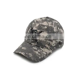 OEM Wholesale Custom Cotton 6 Panel Camo Embroidery Military Cap thumbnail-3