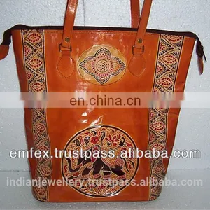 Pure Leather Handbags, Ladies Bags, Real Leather Bag Manufacturer Exporter thumbnail-5