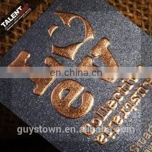 Custom New Design Embossed LOGO Paper Business Name Card thumbnail-1