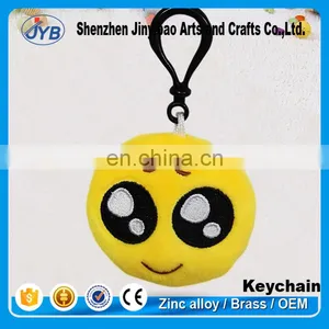 2017 Hot Selling 6cm Plush Emoji Keychain Toy for Festival Gift thumbnail-3