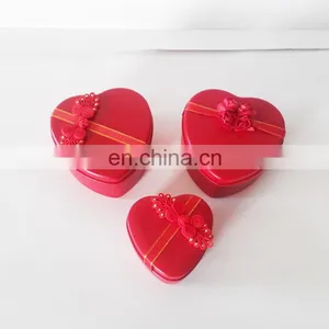 China Tin Box Company's Red Colored Heart Shape Empty Metal Tin Candy Box Wholesale as Wedding Gift Tin thumbnail-5