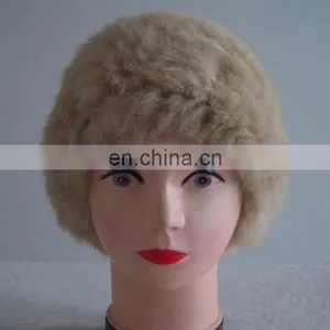 Winter Warm Real Fur Knitting Hats for Girls thumbnail-2