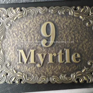 ​Door Number Logo Making Copperplate CNC Making thumbnail-3