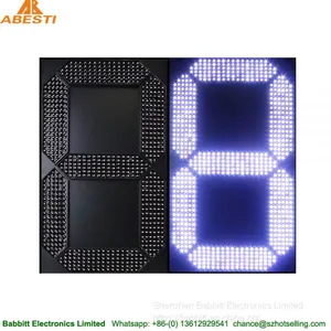 Led Digital Green Display/ Outdoor1digits Gas Price Led Signs/ 22 Inch 7 Segment Led Display thumbnail-3