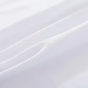 100% Polyester White Bed Sheet for Hotel and Dormitory thumbnail-3